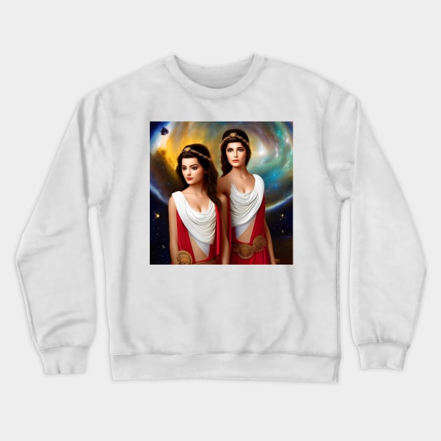 Gemini Crewneck Sweatshirt by BlakCircleGirl